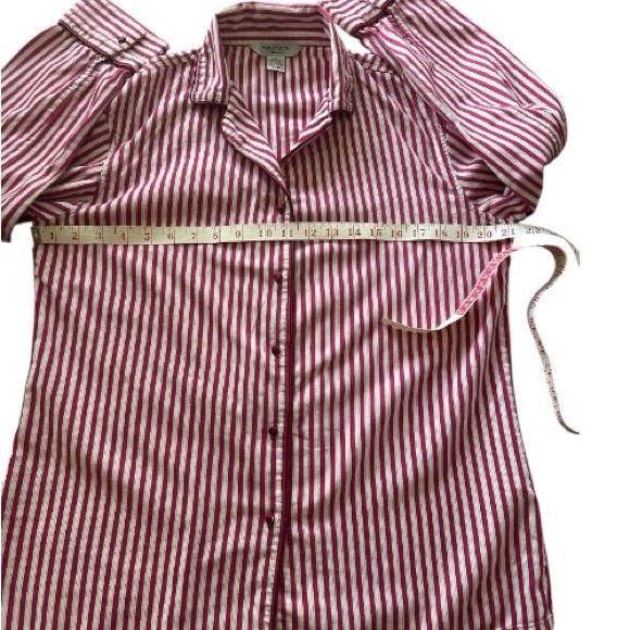 Nautica Candy Stripe 100% Cotton 2 pc Pajama Set  ▪️ Size M - Picture 5 of 10
